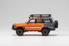 Gaincorp Products Scale Toyota Land Cruiser LC80 Version LHD Finished Model 1/64 Off-Road Orange/Gray KS-014-120
