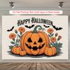 Party Backdrop Halloween Flat Pumpkin Celebration Photo Booth Party Decor