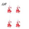 Durable Resin Holiday Ornaments 4 Pcs Gingerbread Christmas Ornaments Candy Cane Tree Lollipop Tree Decorations Man Xmas Hanging Decoration