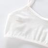 Girls' Pure Cotton Camisole Bra - Anti-Protrusion, Thin, Heart Design