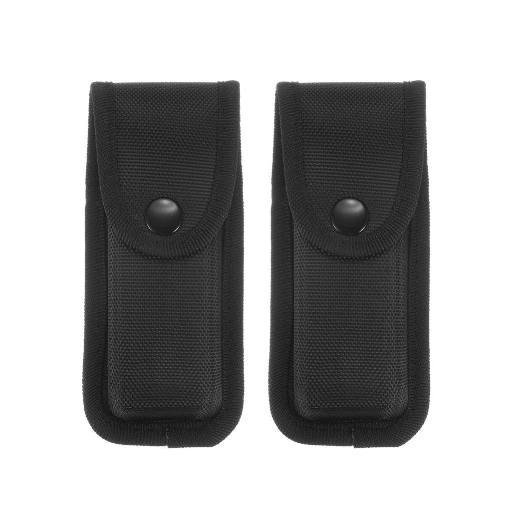 uxcell 2pcs Nylon Pocket Knife Sheath x Horizontal and Vertical Belt Loop Pouch Sheath for Folding Knife with Snap Closure Perfect for Outdoor and