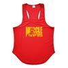 Muscleguys Herren Sommer Fitness Ärmellose Weste Mesh Quick Dry Sportswear Training Unterhemd Print T-Shirt Gym Bodybuilding Kleidung