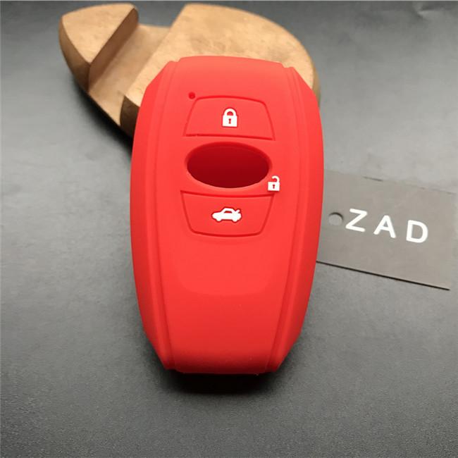 ZAD silicone rubber car key case cover shell for subaru Legacy impreza forester xv trezia BRZ wrx levorg outback 3 buttons key