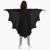 2Pcs Bat Wing Cloak Cape with Eye Mask Halloween Bat Costume Accessories Cosplay Vampires Costumes for Dressing Up Party