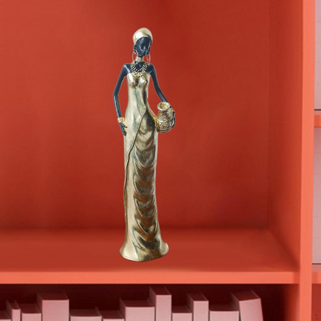 African Lady Sculpture for Decor
