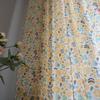 Curtains Finished Flower Print Fringe Small Window Kitchen Valance Cotton Linen Semi-blackout Living Room Bedroom Bay Window