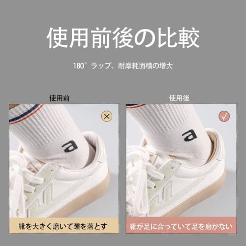 LUYING Heel Pads, Prevents Blisters, Prevents Slip-Off, Adjustable Size, Unisex, Cuttable To Your Liking (Black, Set of 2)