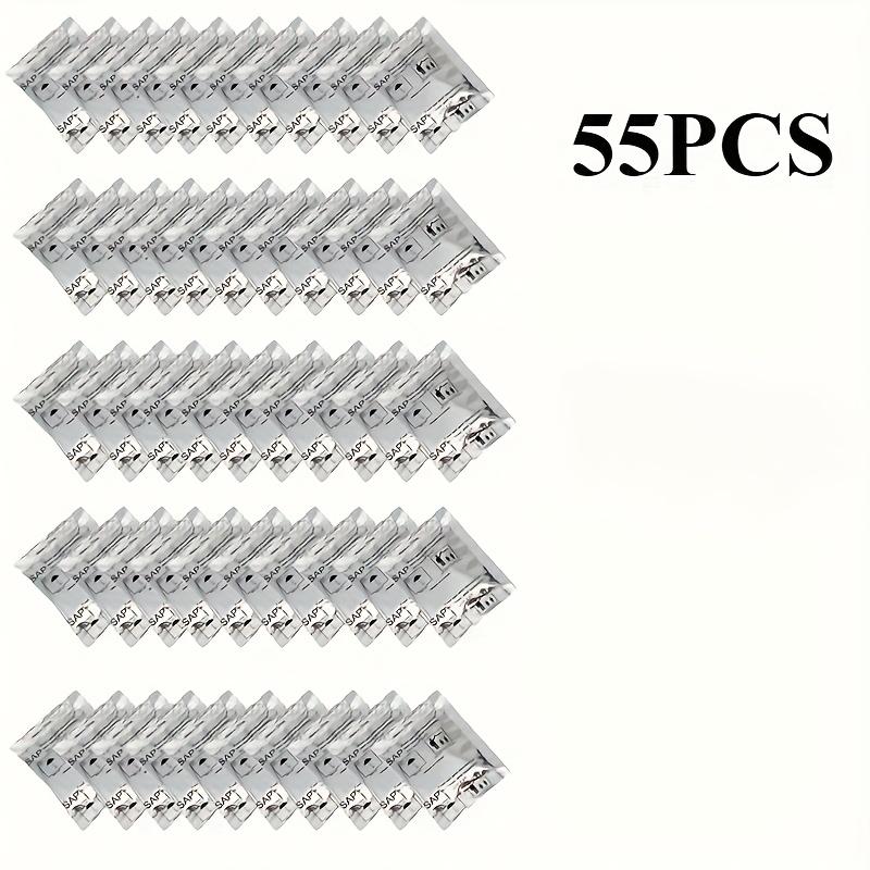 55pcs Portable Toilet Gel Packets for Outdoor Camping - Absorbent, Odor-Seal & Portable - Perfect for Hiking, Camping, and Outdoor Adventures