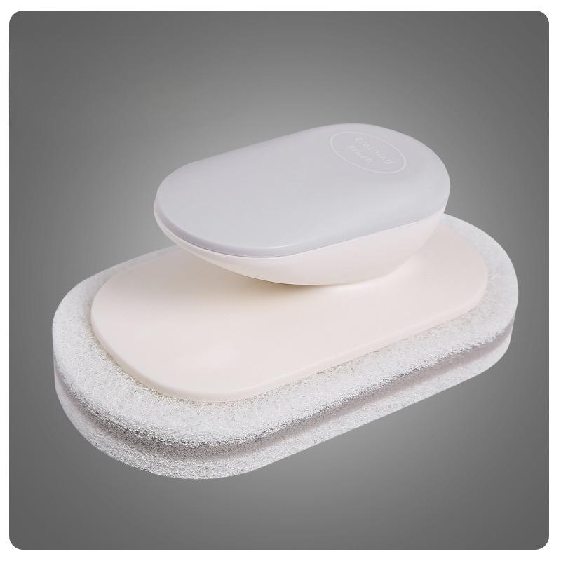 

Ручка Губка Щетка для столешницы, Щетка для уборки кухни и ванной комнаты, Губка для мытья посуды, Щетка для мытья посуды и кастрюль серый