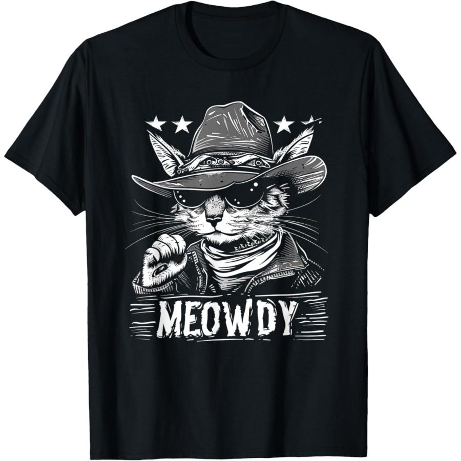 Мяуди Кот, Котенок-ковбой, Футболка в стиле кантри(4) XXXXXL чёрный