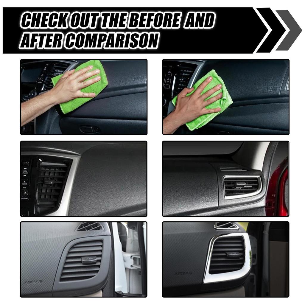 Rayhong Automotive Plastic Renovator (30ml/50ml/100ml) Dashboard Wax Maintenance Gloss Cleaning Interior Waxing Tool