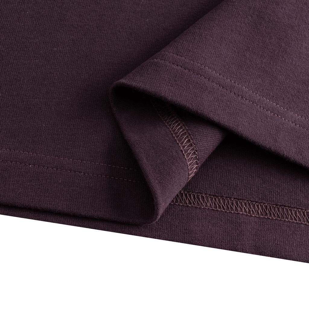 Anta Kyrie Basketball Series Casual Versatile Loose Knit Couple T-Shirt Unisex Tops Crimson Rose-Brown 972611101-3