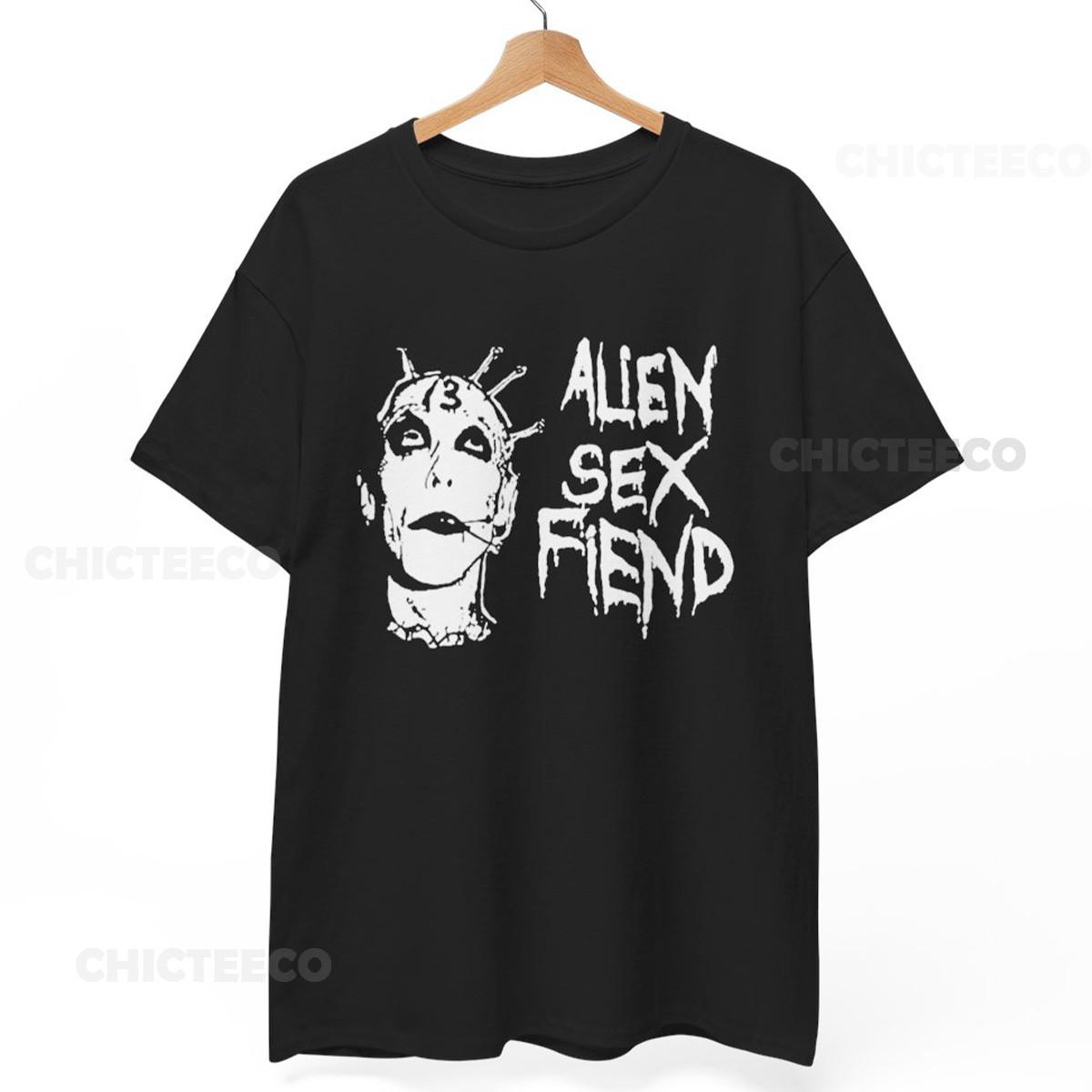 26 Alien Sex Fiend Tshirt Official Gothic Deathrock Goth Batcave Unisex Tee Unisex T-Shirt M