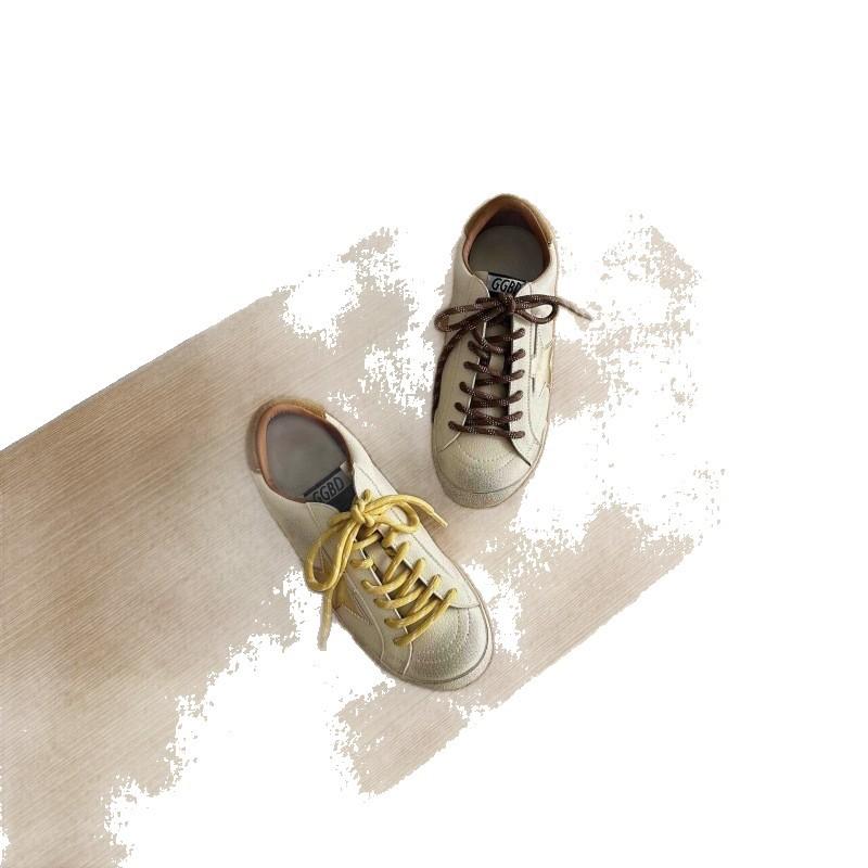 Retro round head color matching versatile lace-up flat-soled German training shoes 2025 new stars old small dirty shoes sports board shoes