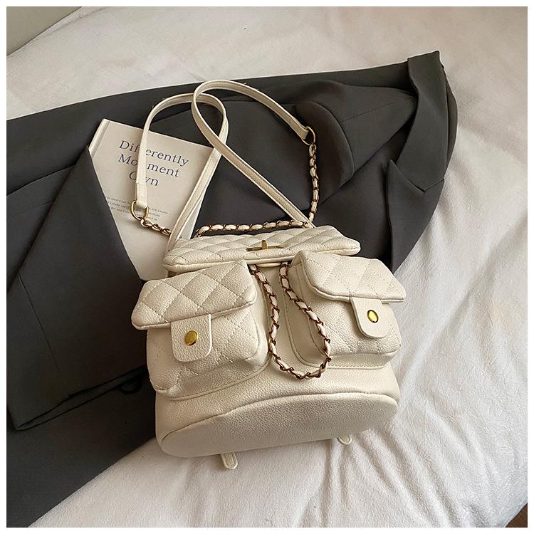 Новый модный рюкзак-цепочка простая повседневная сумка высокой ценности модная дорожная сумка через плечо для женщин 3300₽