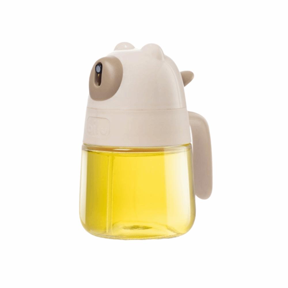 Sealed Press Type Glass 300ML Cooking Oil Bottle Convenient Oil Spray Bottle  Household