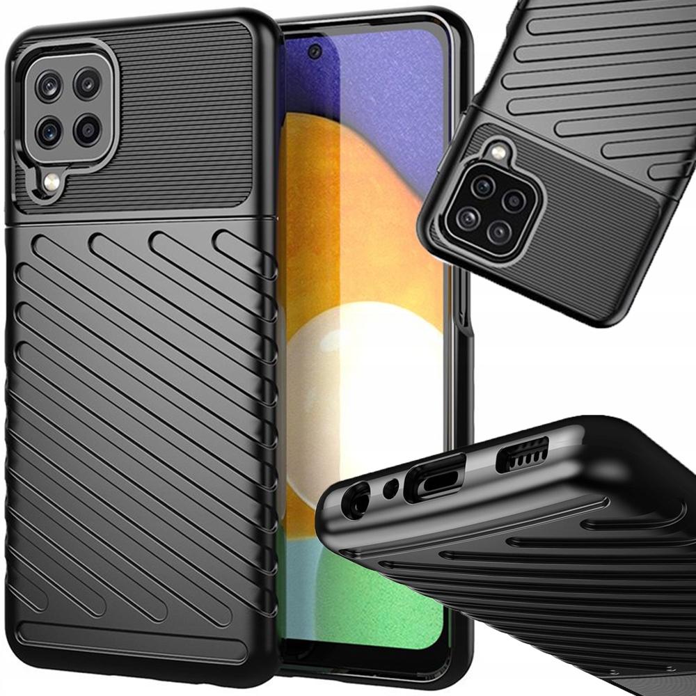 Thunder Case Flexible Armored Case Cover Samsung Galaxy A22 4G Black