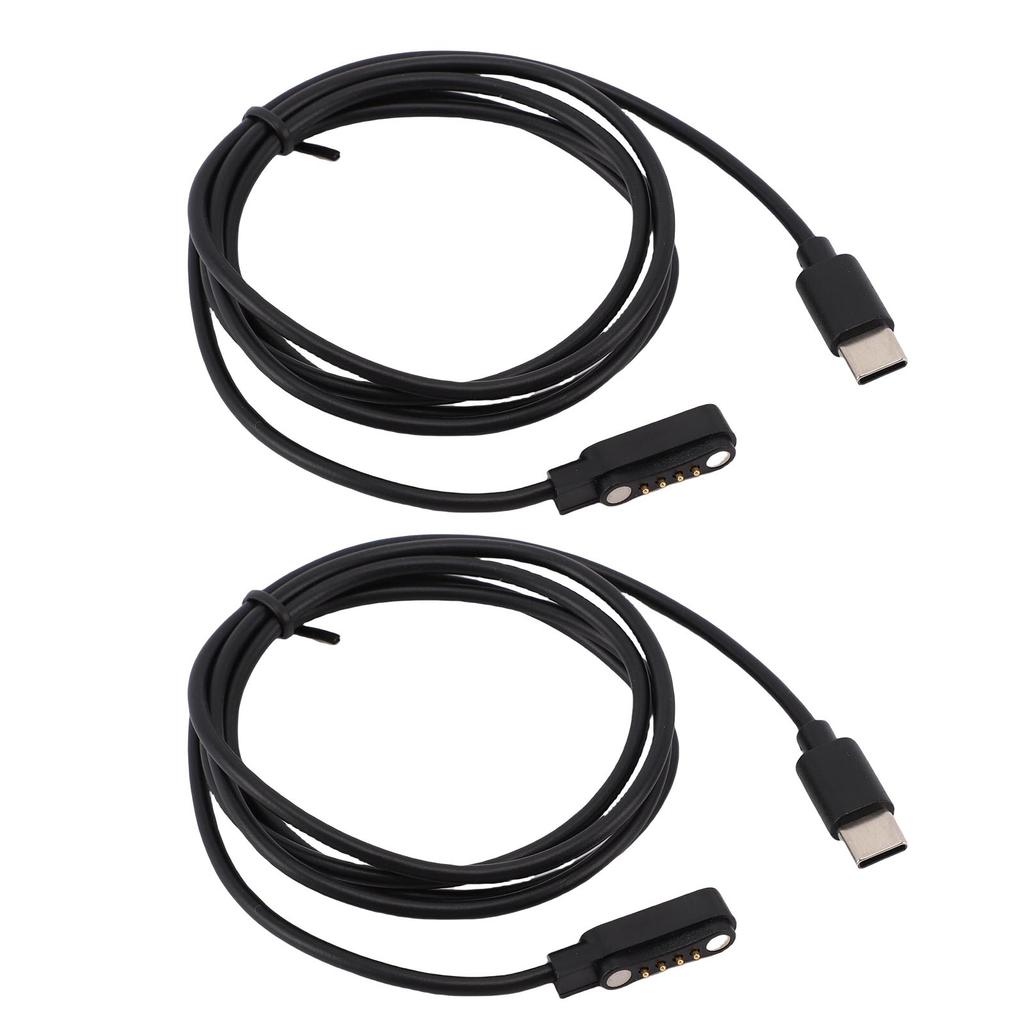 2Pcs Voice Recorder   Cable Fit for   Note AI Recorder Magnetic Charging Cable 1m Black