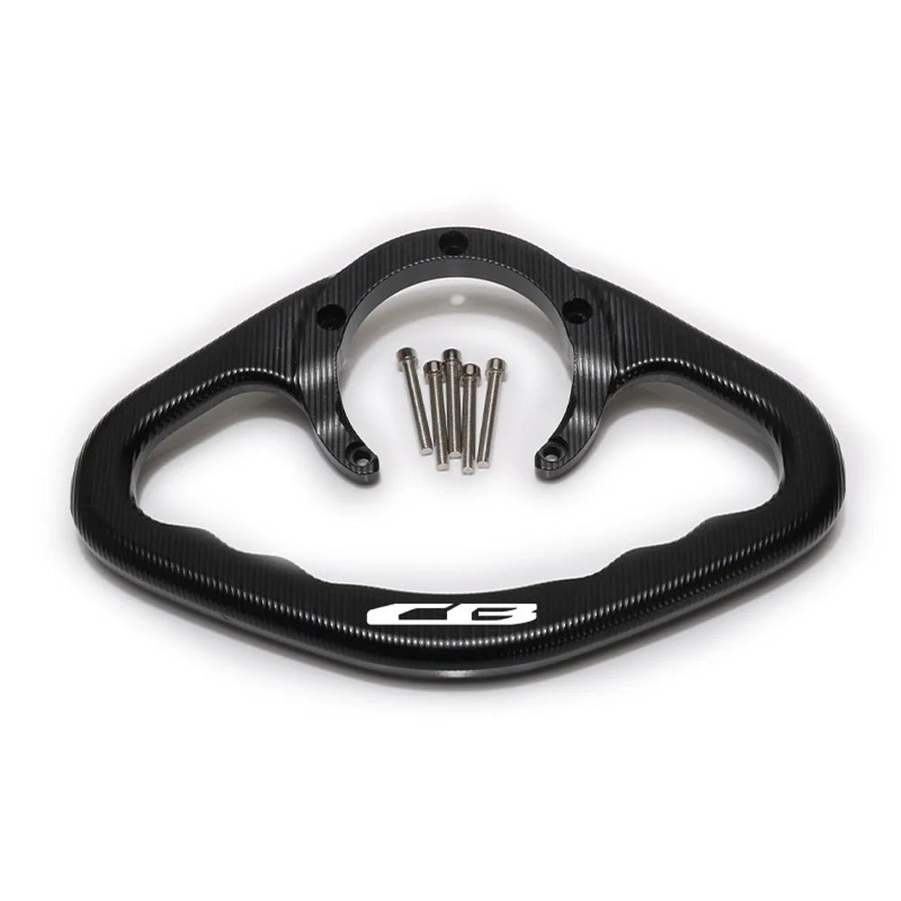 For HONDA Series CB CBR New five-hole fuel tank cap CNC Motorcycle Passenger Handgrips Hand Grip Tank Grab Bar Handles Armrest