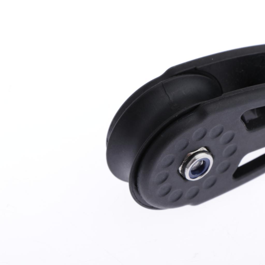 Carrello Puleggia Ancoraggio in Nylon Resistente all'Usura Blocco Rullino Puleggia per Barca per Accessori Kayak Imbracature