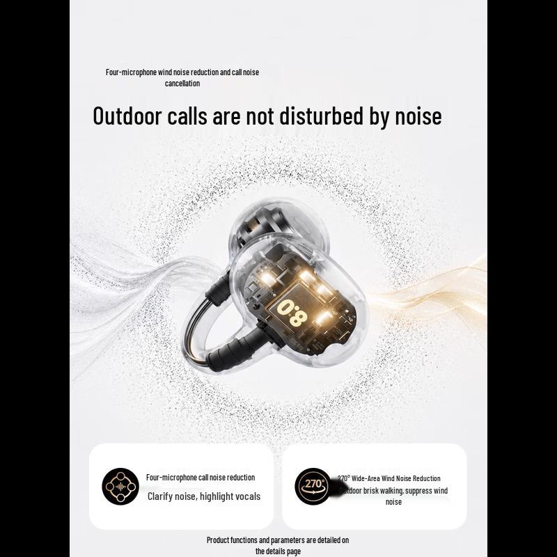 SANAG S8S Ultra AI Smart Open-Ear Clip Bluetooth Earphones