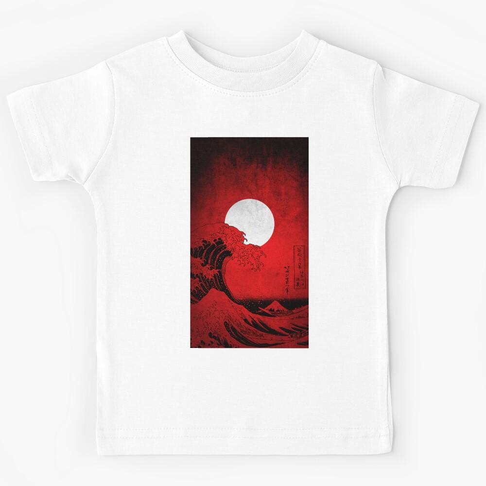 Red Waves Kids T-Shirt 130