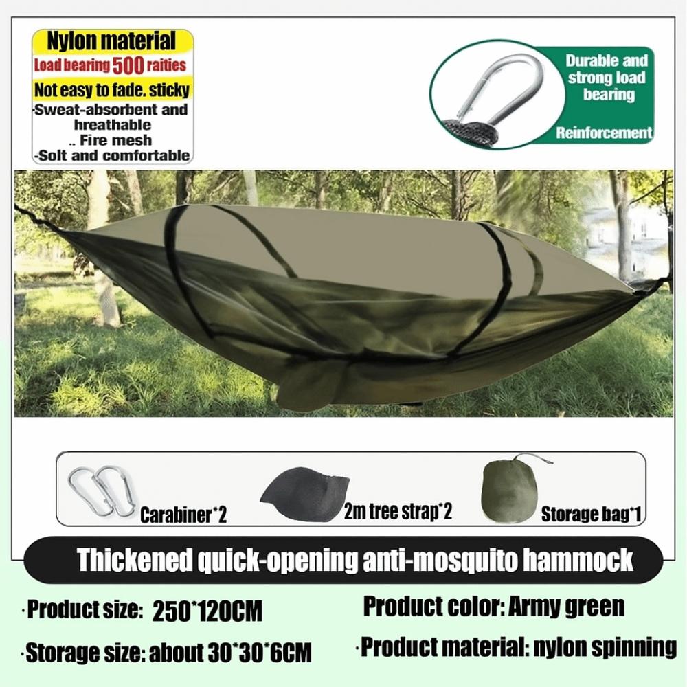 Portable Travel Hammock Foldable Storage Hiking Hammock High Quality Outdoor Hammock  Outdoor Use