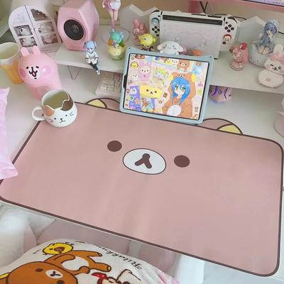 Kawaii Cute Ins Style Podkładka pod mysz Oryginalny Kot Ponadgabarytowa Skórzana Wodoodporna Podkładka na biurko Biuro Studium Akademik Komputer Klawiatura Podkładka