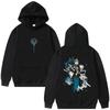 Gachiakuta Zanka Nijiku Anime Hoodie Voor en Achter Print Lange Mouwen Sweatshirt Unisex Casual Streetwear Pullover voor Fans Dagelijkse Kleding Anime Liefhebbers Cadeau