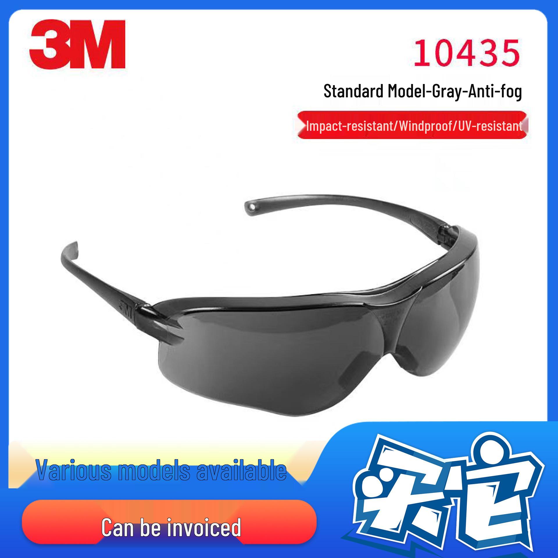 3M Dustproof Windproof Impact-Resistant Safety Welding Goggles 10434 Clear Anti-Fog