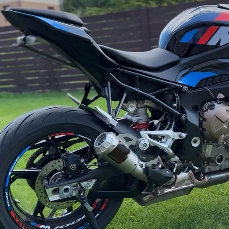 Slip On Line For BMW S1000RR 2019-2023 S1000R 2021-2025 Motorcycle Exhaust System Modify Escape Stainless Muffler 60MM Interface