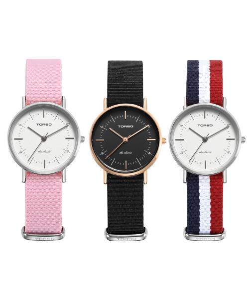 [TORSO] TORSO The Classic Quartz Women s NATO Watch T41F-NATO RB- / BK-