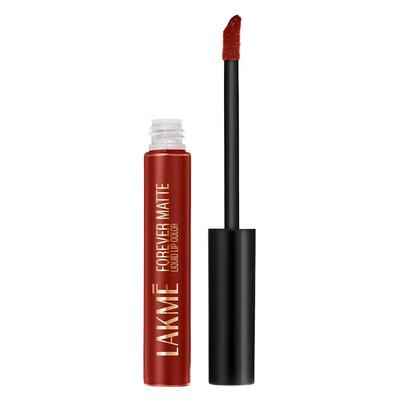 LAKMÉ LAKM Lakme Color de Labios Líquido Forever Matte, Labial de Larga Duración, Ligero y a Prueba de Transferencia, A Prueba de Manchas - Cereza Roja, 5.6ml | 6Ml
