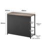 Yamazaki 5671 Entrance Bench with Storage Black Approx. W60XD25XH45cm Tower Tower Entrance Rack Storage