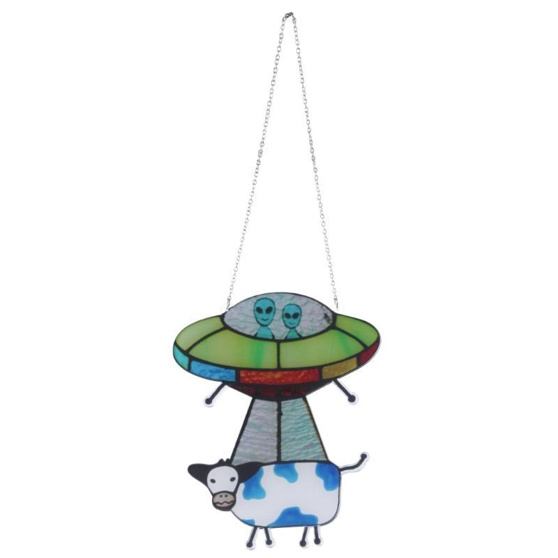 

Creative Door Hangings Gardens Home Decorations Painted Pendant Cow Acrylic Window Panel Replacement 1