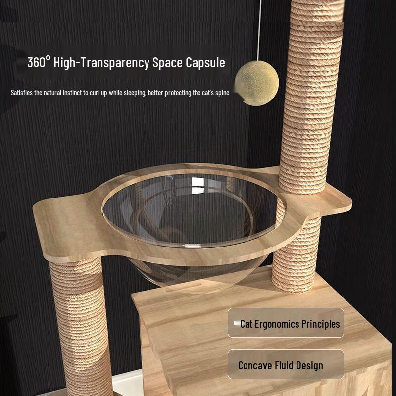 Aomengming Wall-Mounted Low-Profile Cat Tree & Nest