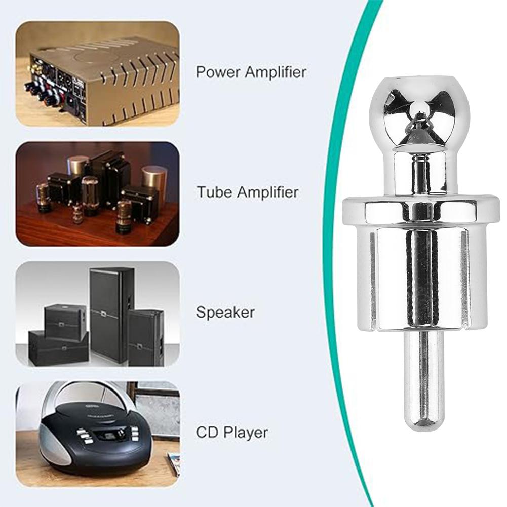 1/8 Stück Gold/Rhodium-beschichtete Cinch-Schutzkappen Staubschutz Cinch-Abschirmkappen Cinch-Stecker Cinch-Staubkappen für Audio-Lautsprecher