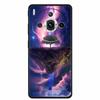 For ZTE nubia Z60S Pro 6.78" Case TPU Soft Black Silicone Painted Cute Cat Starry Cover for Nubia Z60S Pro Luxury Animals Funda