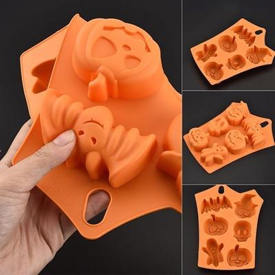 Stampo per torta in silicone con zucca divertente pipistrello Stampo per decorazioni per dolci fondente per feste di Halloween