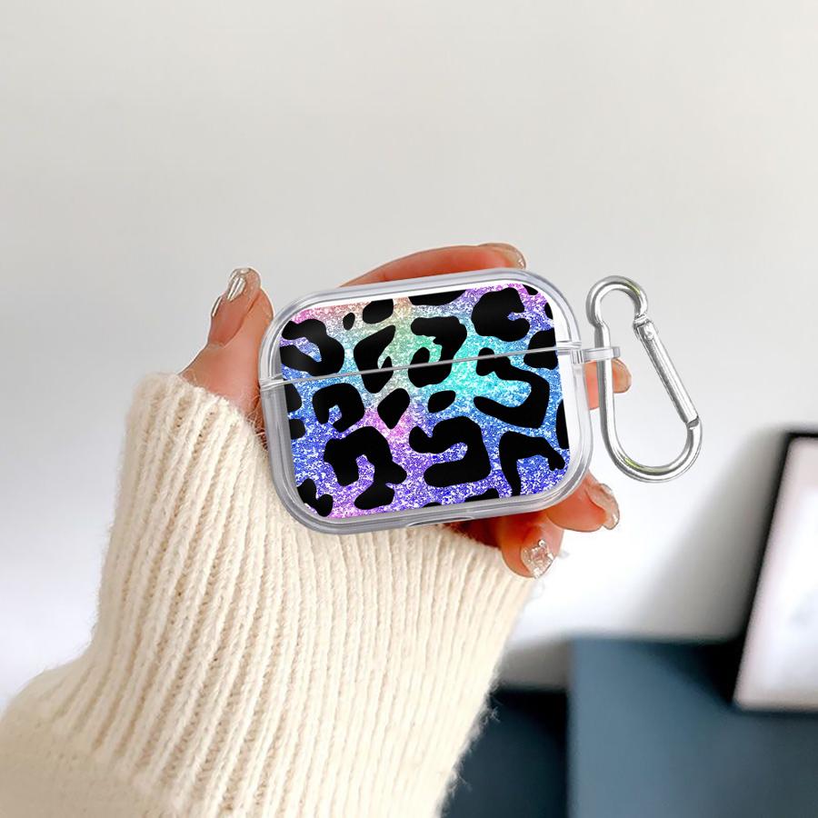 Clear Earphone Cases Cover Case For Airpods 1 Pro3 Pro Pro2 4 3 2 Color Leopard Print