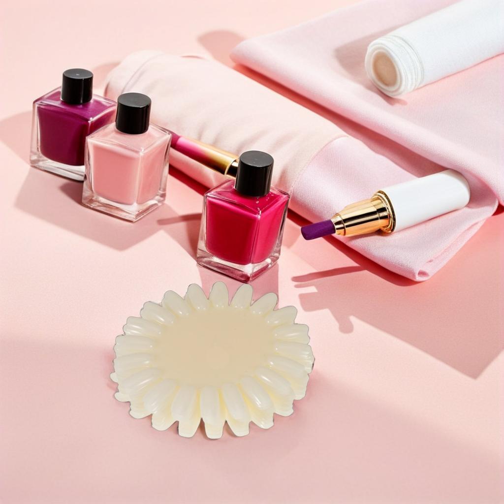 20Pcs Nail Display Wheel Oval Transparent Plastic Sample Board 20 Tips for Manicure Nail Polish Color Show Wheel Salon DIY Art