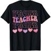 Funny Teacher Hearts Valentine's Day Girls Women Teachers T-Shirt