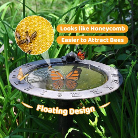 Bee Water Station Floating Pollinator Island Bee Drinking Station Honeycomb Design Floating