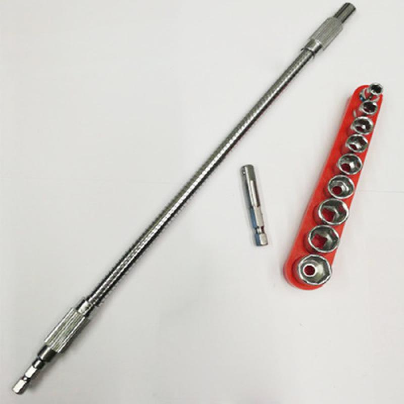 Universelle flexible Schaftverlängerung für Bohrmaschine & Schraubendreher - Multifunktional, Flexible Verbindungsstange & Bit.