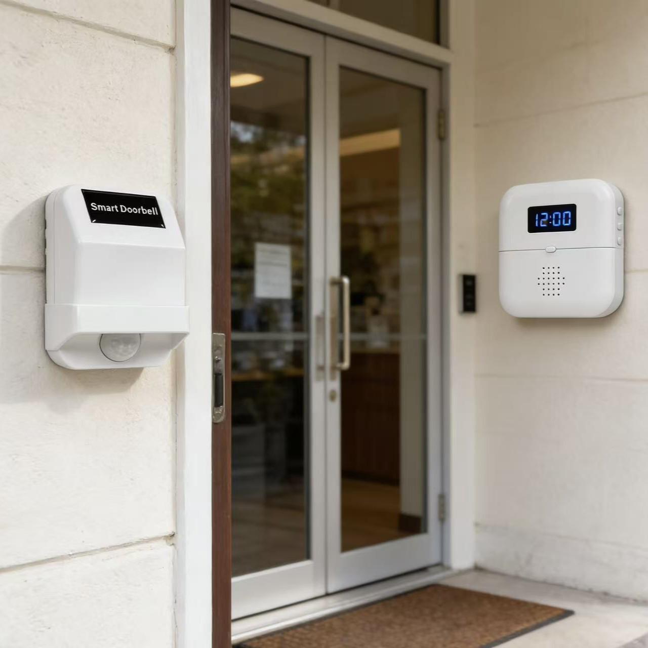 Chenji Split-type Smart Induction Doorbell for Home and Commercial Welcome Reminder Transmitter (Requires Pairing)