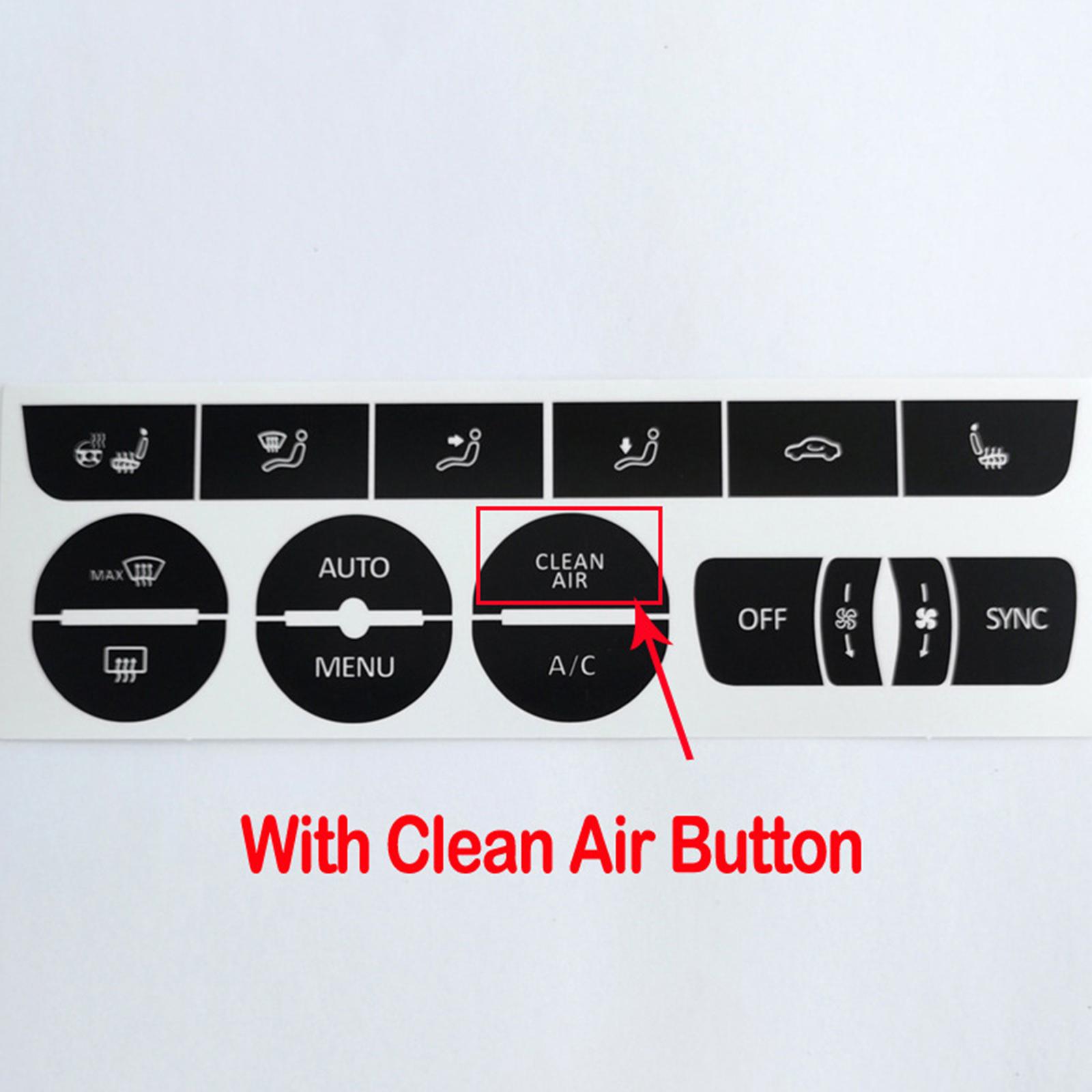 

Подходит для наклеек, декалей для VW TIGUAN TOURAN THARU Clima Panel Repair Worn Button Knob Switch