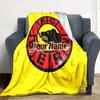 1PC Sc Bern Custom Name Patterned Flannel Blanket Suitable For All Seasons For Home Decor Warmth And Comfort Gifts Holiday Present