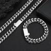 Hip Hop Jewelry Precision Polishing Stainless Steel Necklace Miami Cuban Link Chain