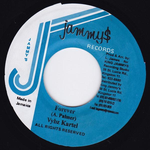 

7inch Record VYBZ KARTEL Forever NONE Jammys Records Jamaica Reggae Ska Dub Used