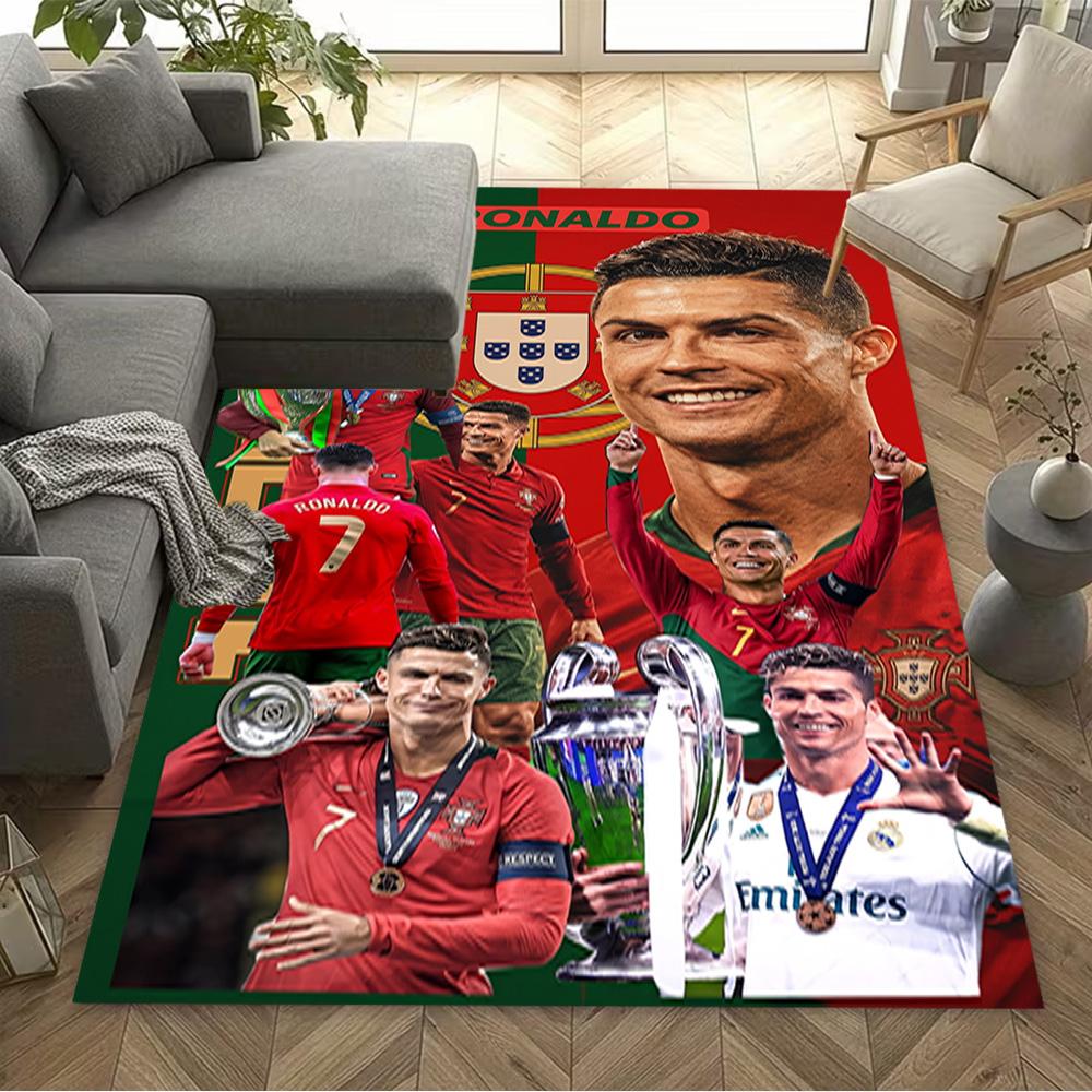 Ronaldo Cr7 Legend Floor Rug Office Rug Suitable for Bedrooms Dining Room Decorate Room Playrooms Anti-slip Rug Office Home Decor